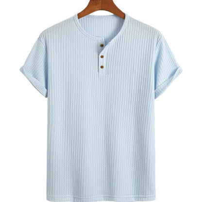Leon Tobias Gareth T-Shirt - Blue - view 1