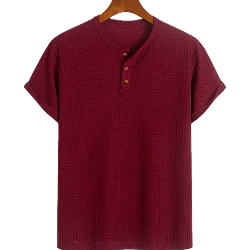 Leon Tobias Gareth T-Shirt - Burgundy - view 1