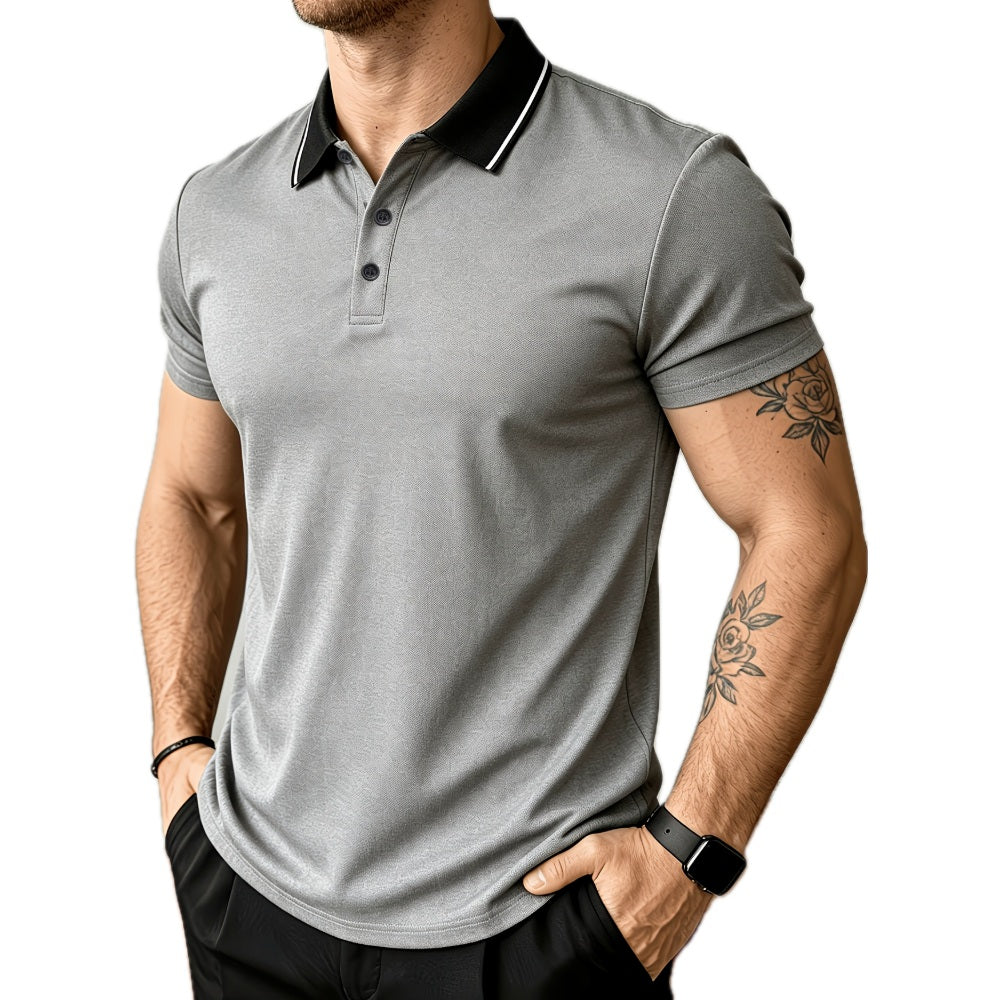 Liam Brooks Golf Polo - Grey - view 1