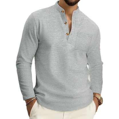 Luca Dean Button-Detail Shirt - Grey - view 1