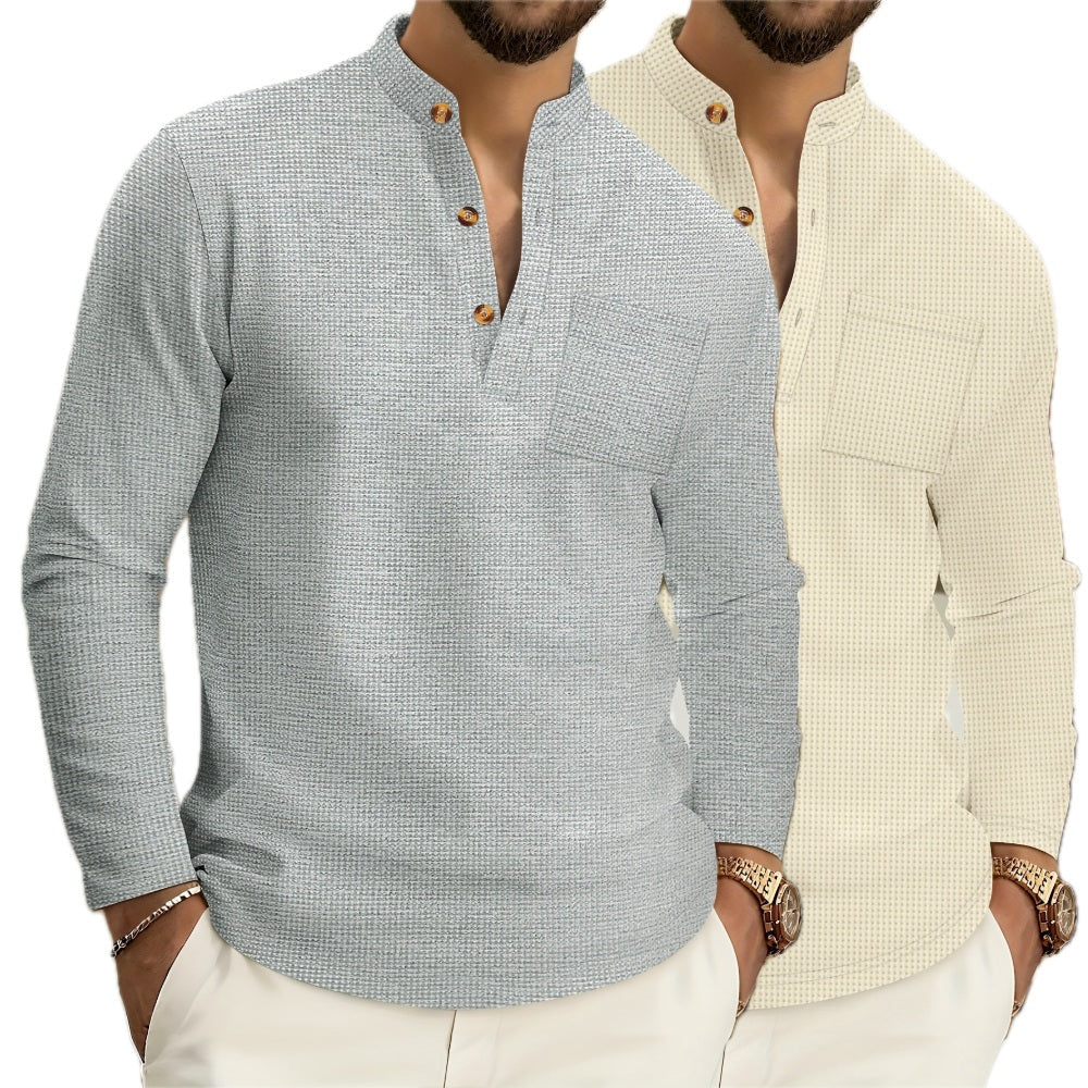 Luca Dean Button-Detail Shirt - Grey - view 2