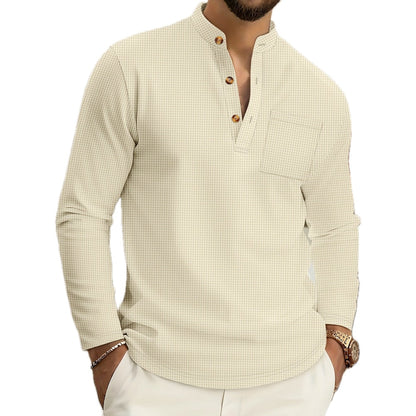 Luca Dean Button-Detail Shirt - Khaki - view 1