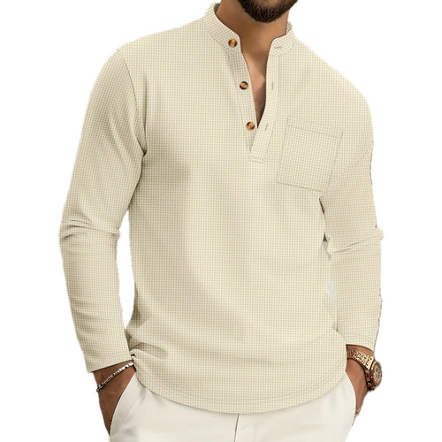 Luca Dean Button-Detail Shirt - Khaki - view 1