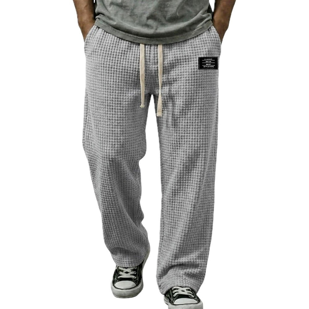 Luca Hayes Waffle Pants - Grey - view 1