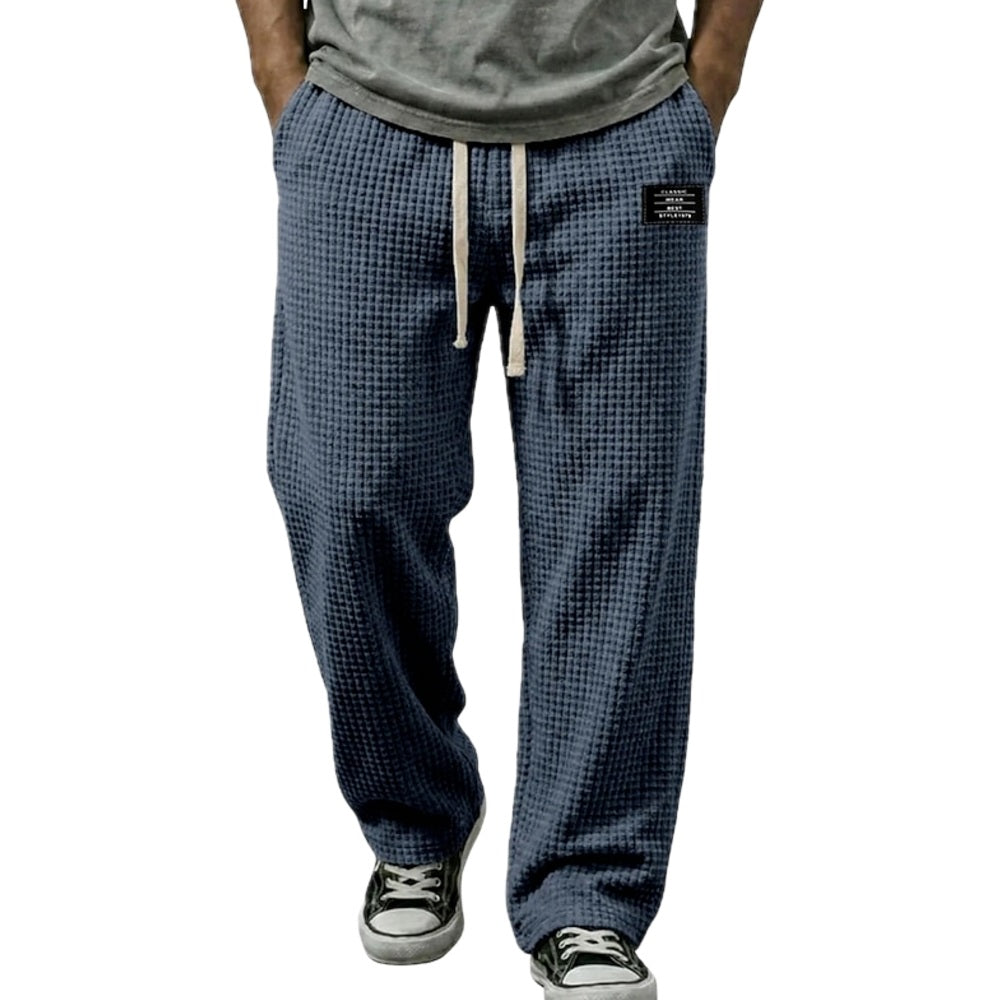 Luca Hayes Waffle Pants - Navy - view 1