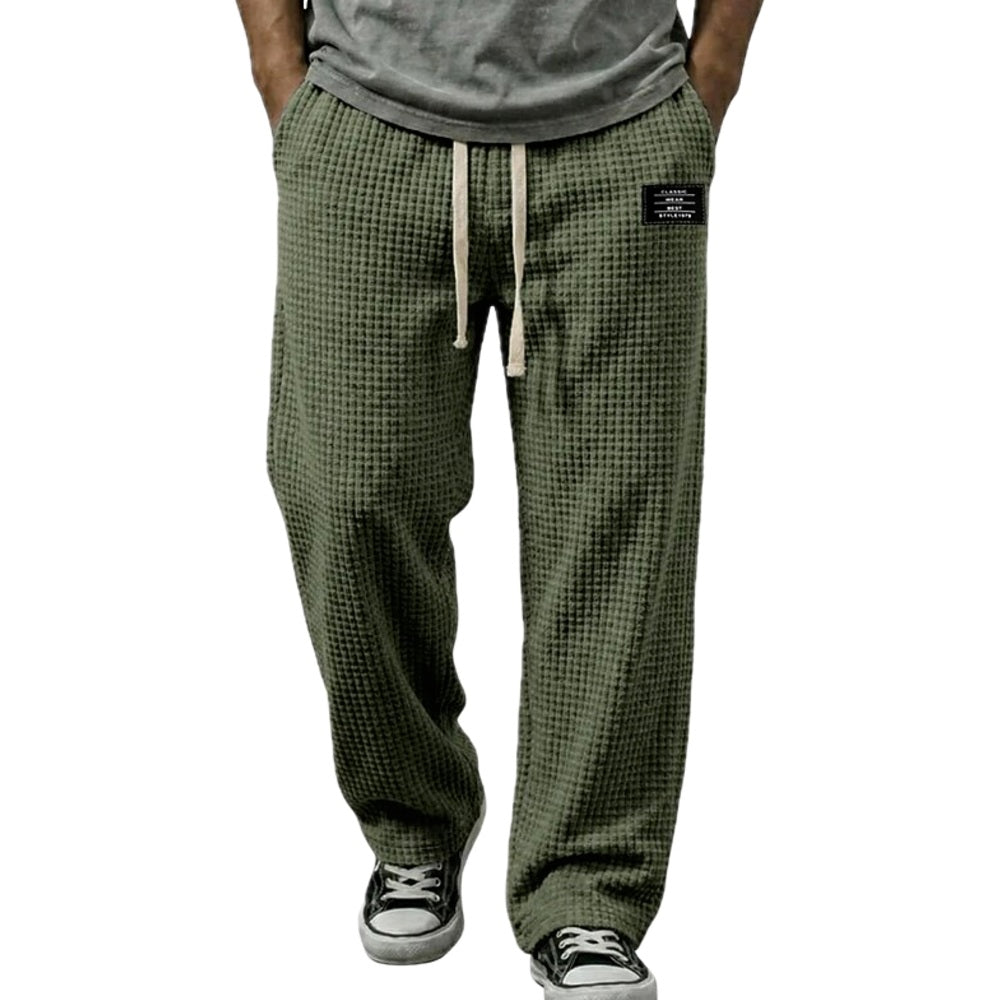 Luca Hayes Waffle Pants - Olive - view 1