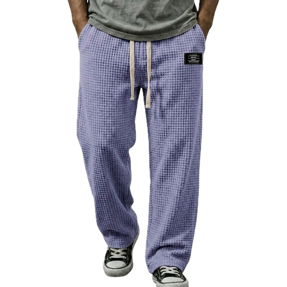 Luca Hayes Waffle Pants - Purple - view 1