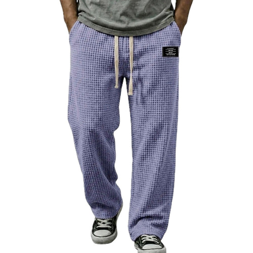 Luca Hayes Waffle Pants - Purple - view 1