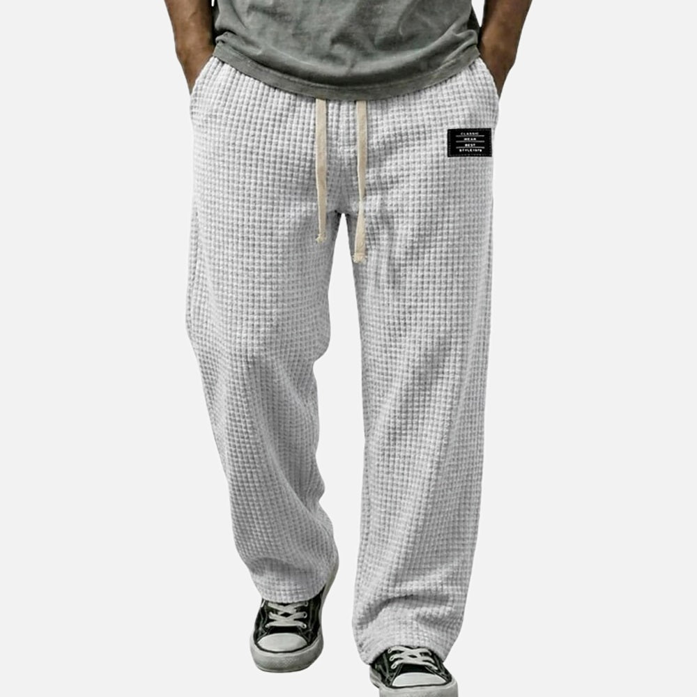 Luca Hayes Waffle Pants - White - view 1