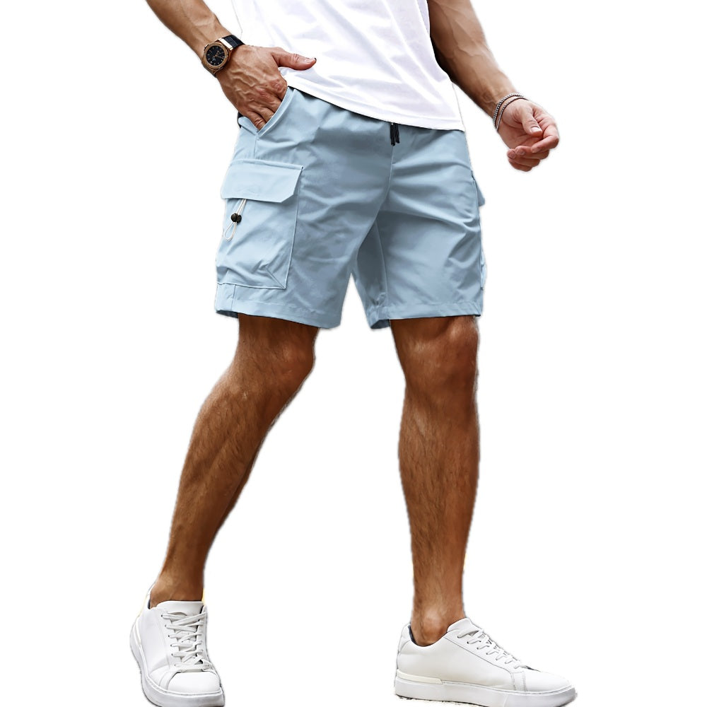 Lucian Drake Cargo Shorts - Blue - view 1
