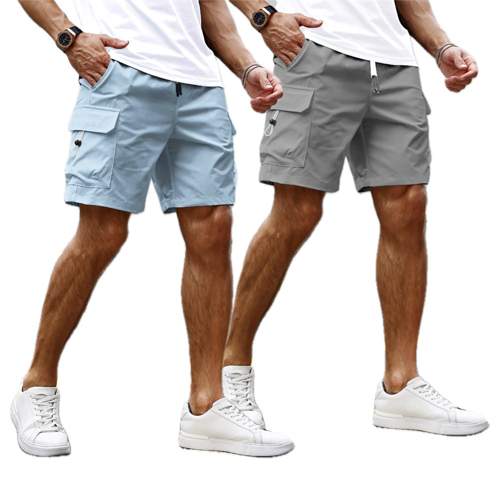 Lucian Drake Cargo Shorts - Blue - view 2