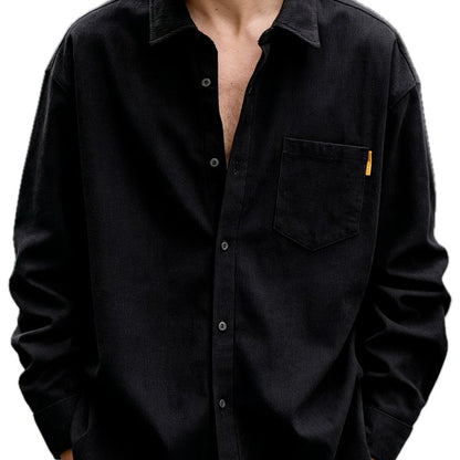 Maddox Dean Ribbed Jacket - Black - view 1