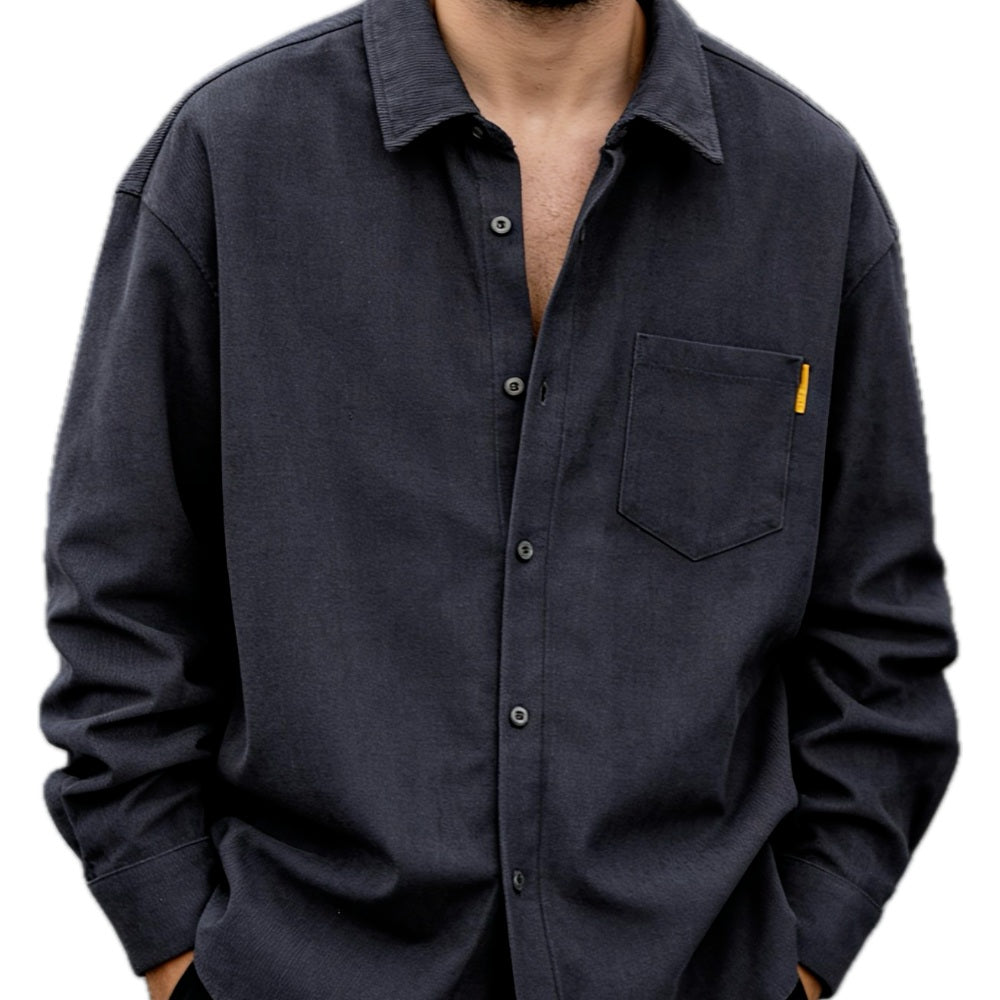 Maddox Dean Ribbed Jacket - Grey - view 1