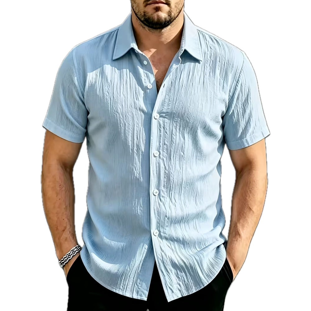 Malcolm Heath Button-Up Shirt - Blue - view 1