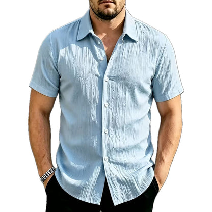 Malcolm Heath Button-Up Shirt - Blue - view 1