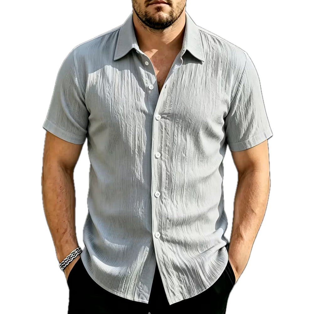 Malcolm Heath Button-Up Shirt - Grey - view 1