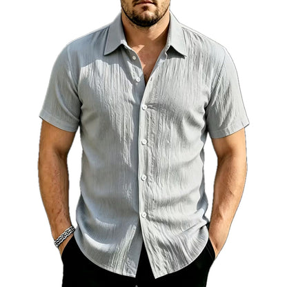 Malcolm Heath Button-Up Shirt - Grey - view 1
