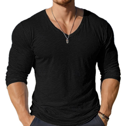 Marek Cole V-Neck Tee - Black - view 1