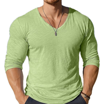 Marek Cole V-Neck Tee - Green - view 1