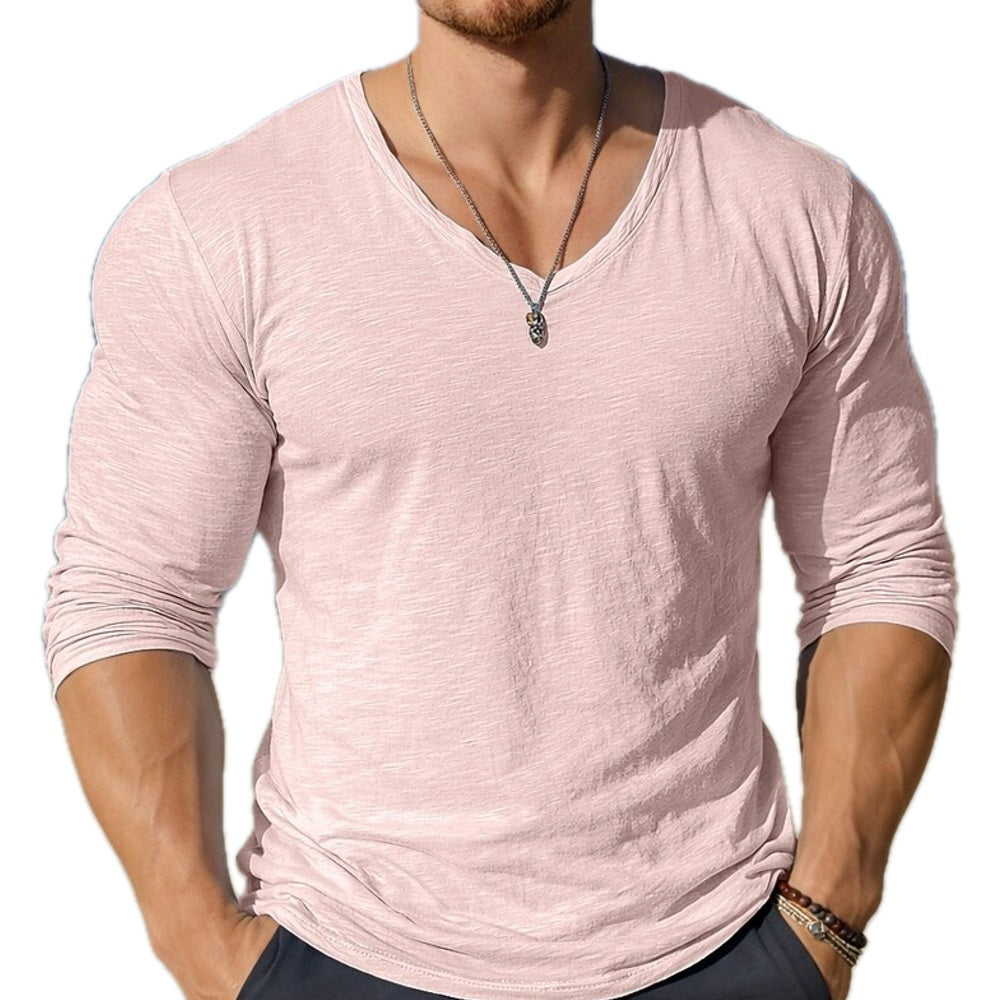 Marek Cole V-Neck Tee - Pink - view 1