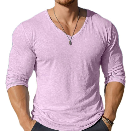 Marek Cole V-Neck Tee - Purple - view 1