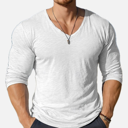 Marek Cole V-Neck Tee - White - view 1