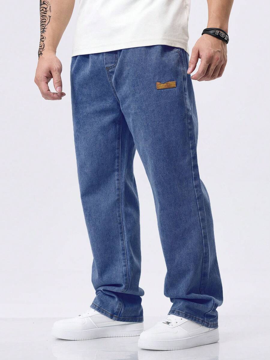 Marek Sloan Drawstring Jeans - Dark Wash - view 1