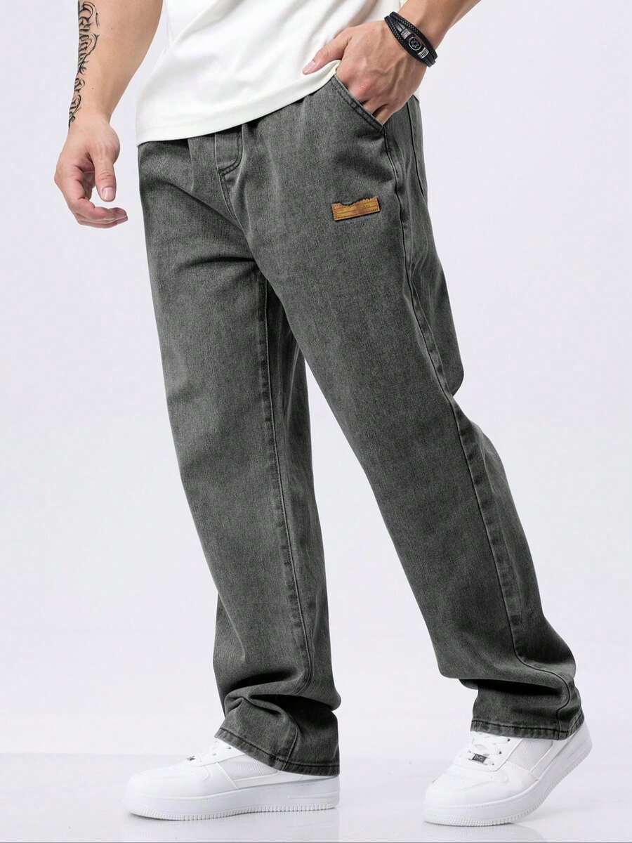 Marek Sloan Drawstring Jeans - Grey - view 1