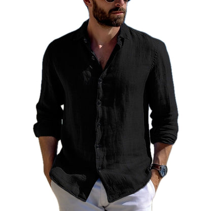 Marek Voss Button-Up Shirt - Black - view 1