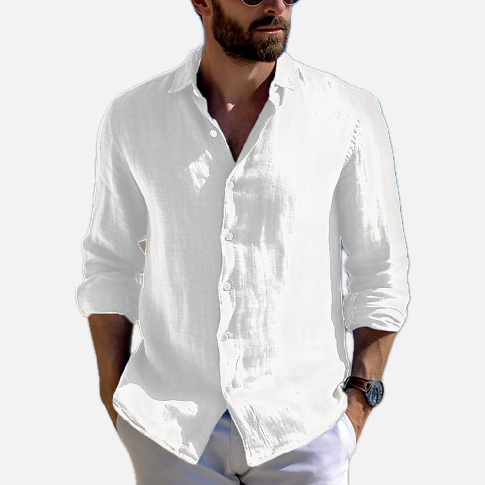 Marek Voss Button-Up Shirt - White - view 1