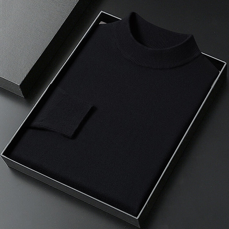 Marlon Tate Mock-Neck Sweater - Black - view 1