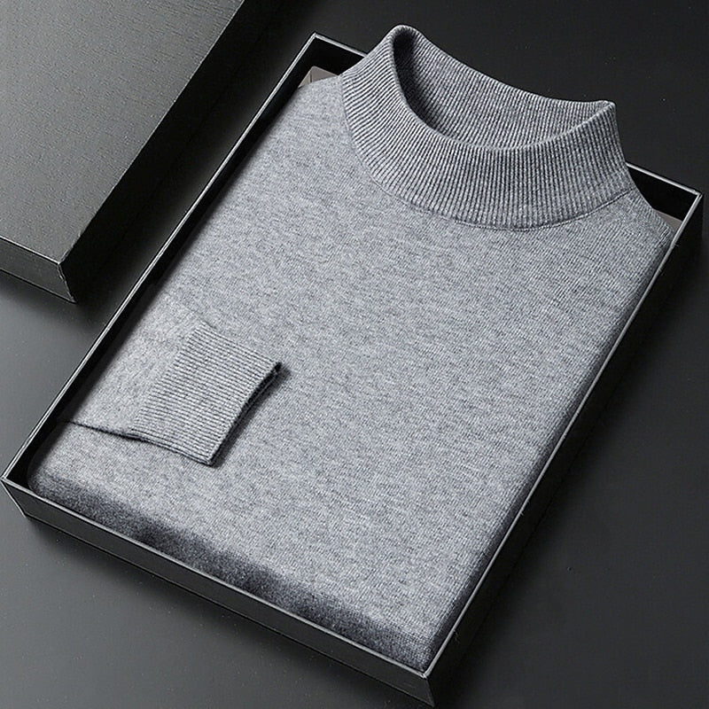 Marlon Tate Mock-Neck Sweater - Grey - view 1