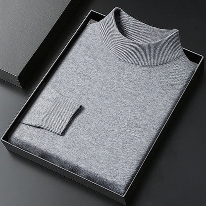 Marlon Tate Mock-Neck Sweater - Grey - view 1