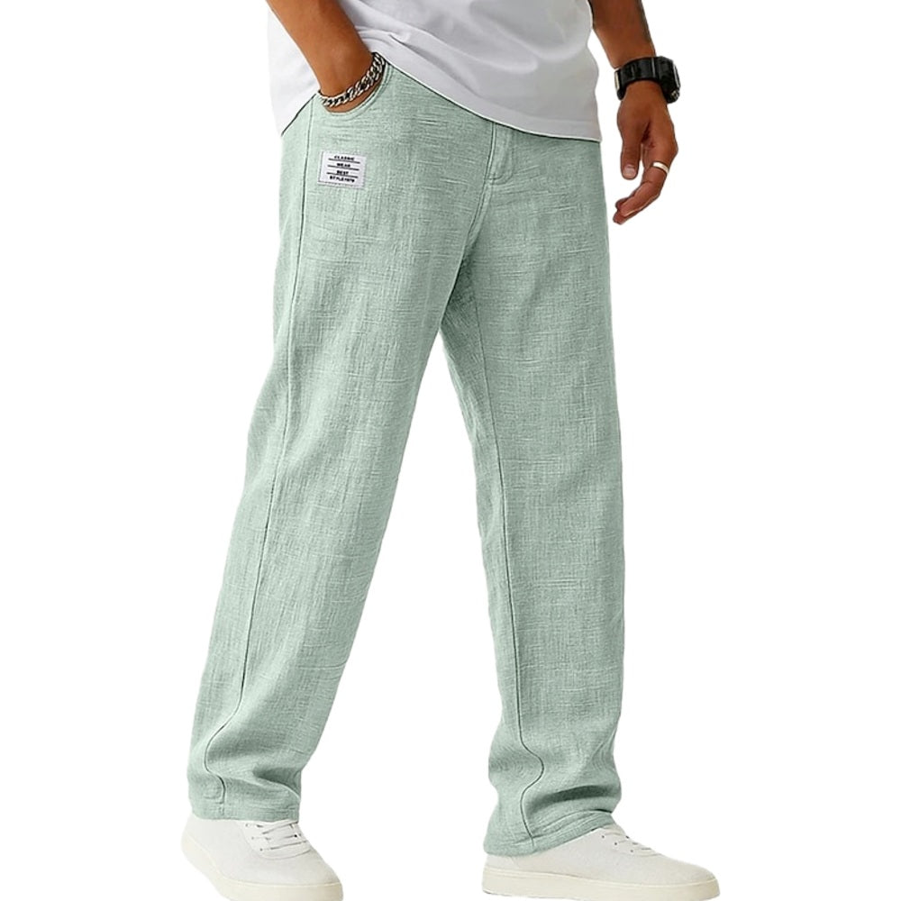 Marlow Dean Straight-Leg Pants - Green - view 1