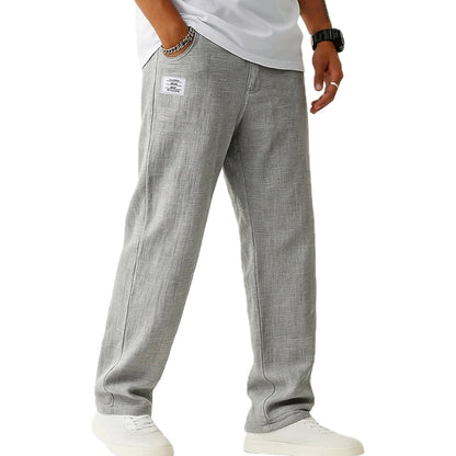 Marlow Dean Straight-Leg Pants - Grey - view 1