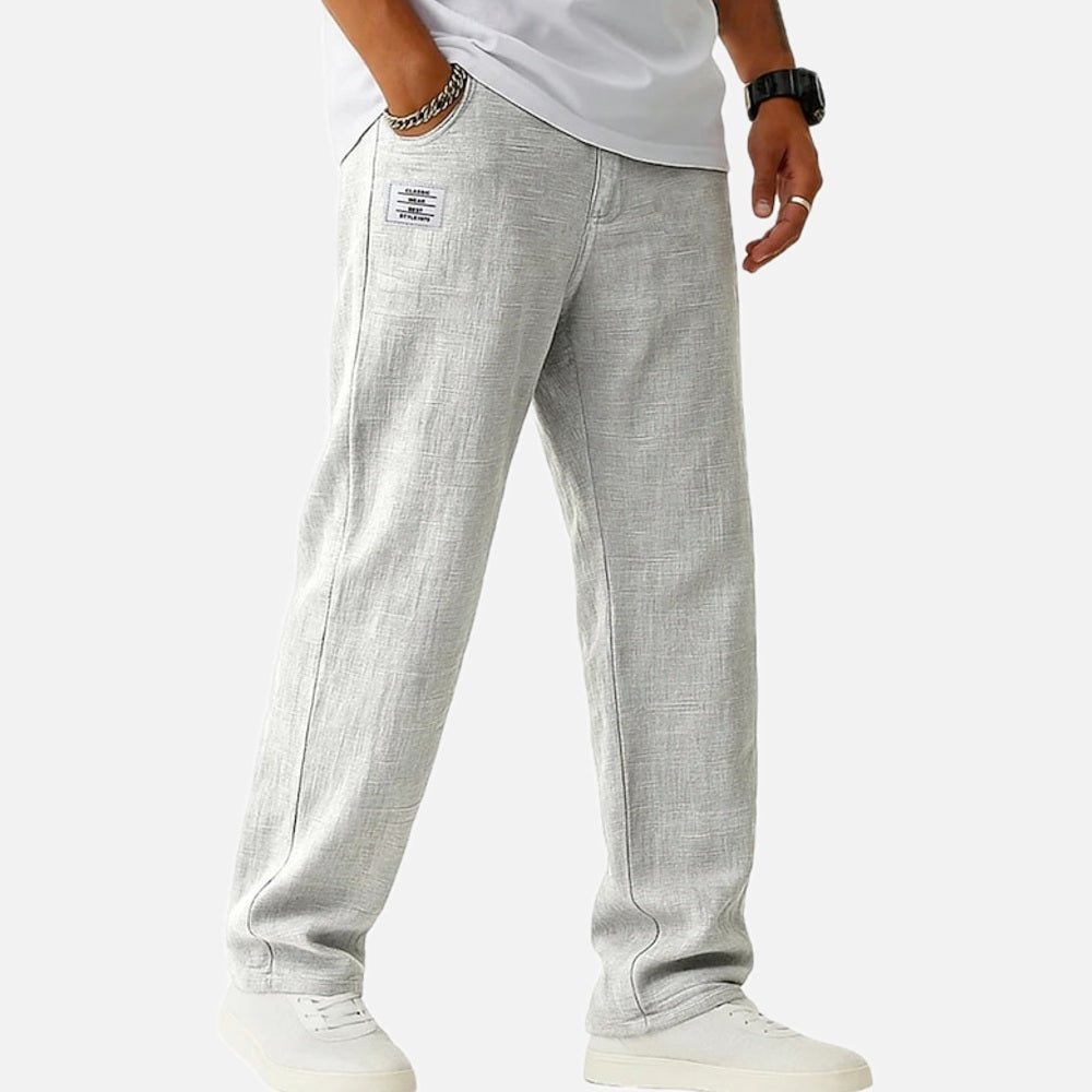 Marlow Dean Straight-Leg Pants - White - view 1