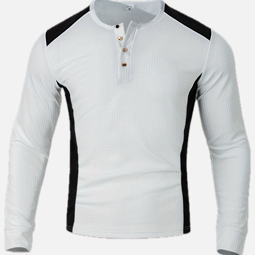 Marlow Hale Textured Henley - White - view 1