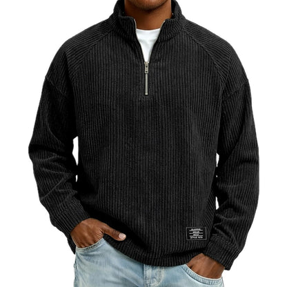 Mason Avery Half-Zip Tee - Black - view 1