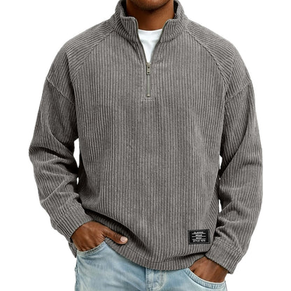 Mason Avery Half-Zip Tee - Blue - view 3