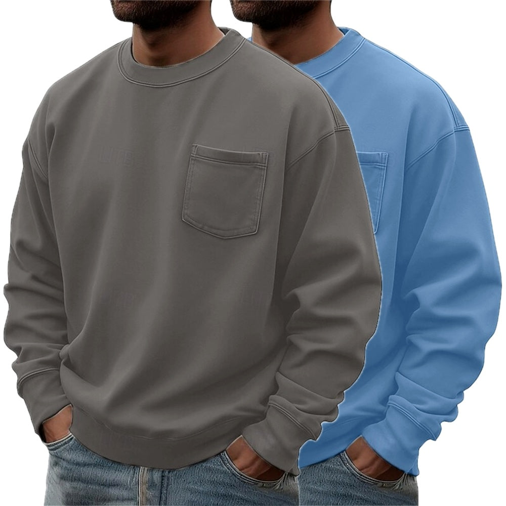 Mason Cole Pocket Sweatshirt - Blue - view 2