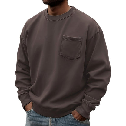 Mason Cole Pocket Sweatshirt - Brown - view 1