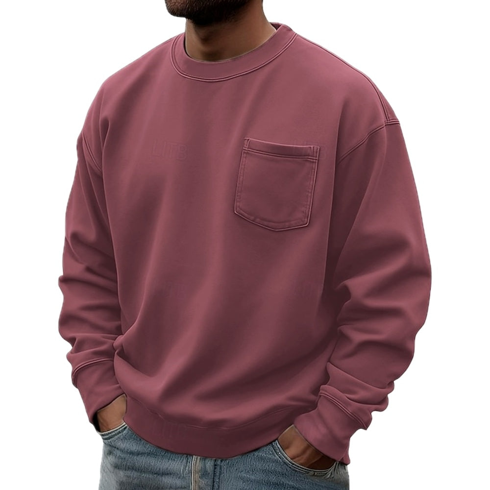 Mason Cole Pocket Sweatshirt - Red - view 1