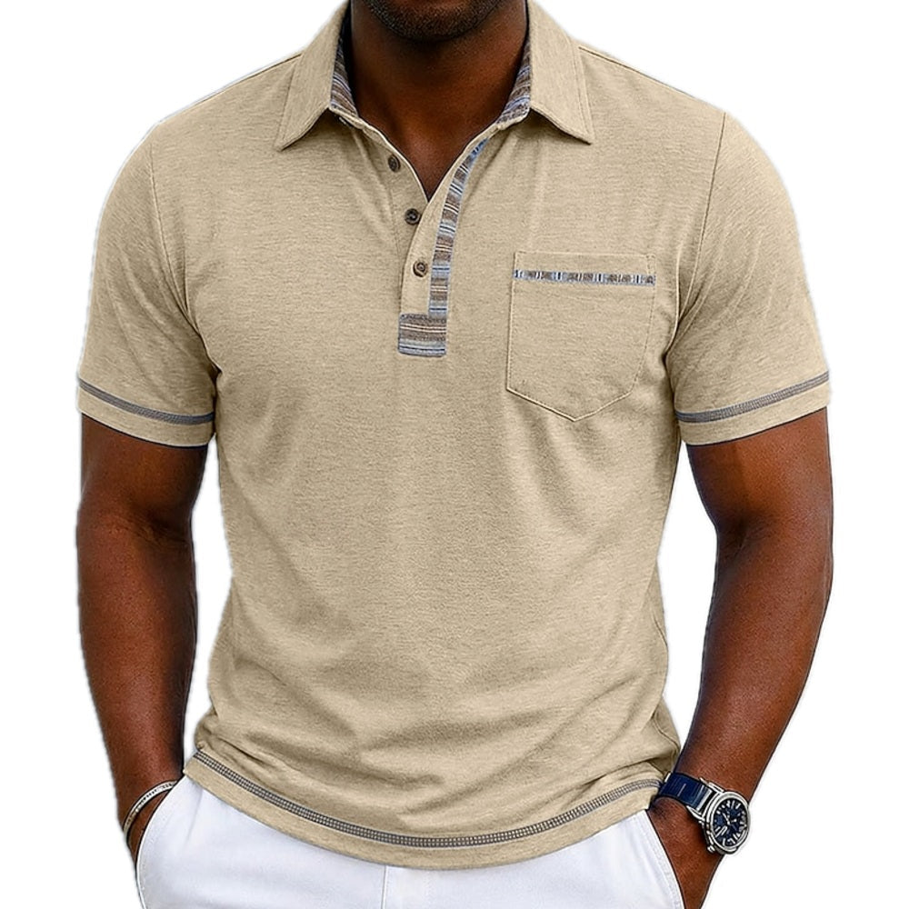 Mason Tate Golf Polo - Beige - view 1