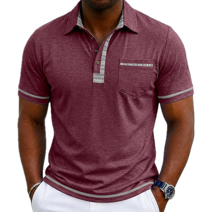 Mason Tate Golf Polo - Burgundy - view 1