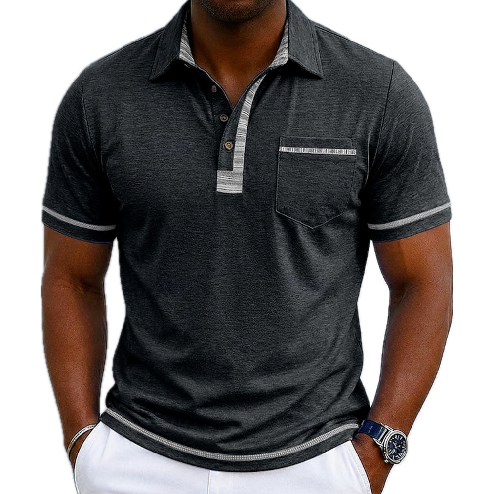 Mason Tate Golf Polo - Gray - view 1