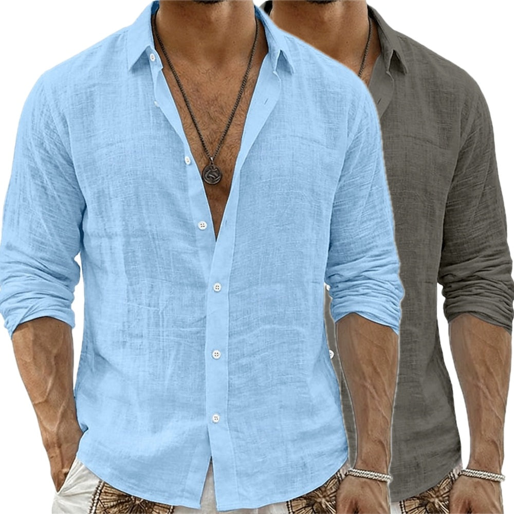 Merrick Stone Button-Up Shirt - Blue - view 2