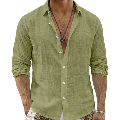 Merrick Stone Button-Up Shirt - Green - view 1