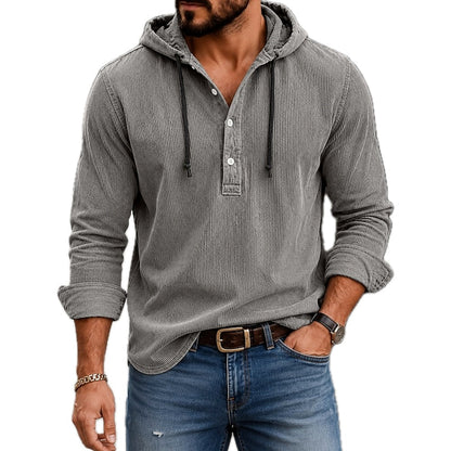Micah Dean Hooded Shirt - Grey - view 1