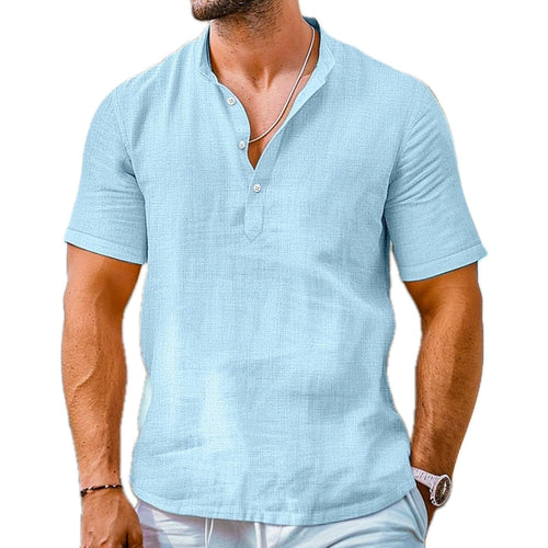 Micah Drake Popover Shirt - Blue - view 1