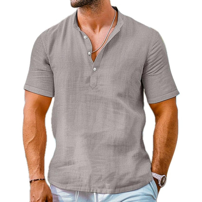 Micah Drake Popover Shirt - Grey - view 1